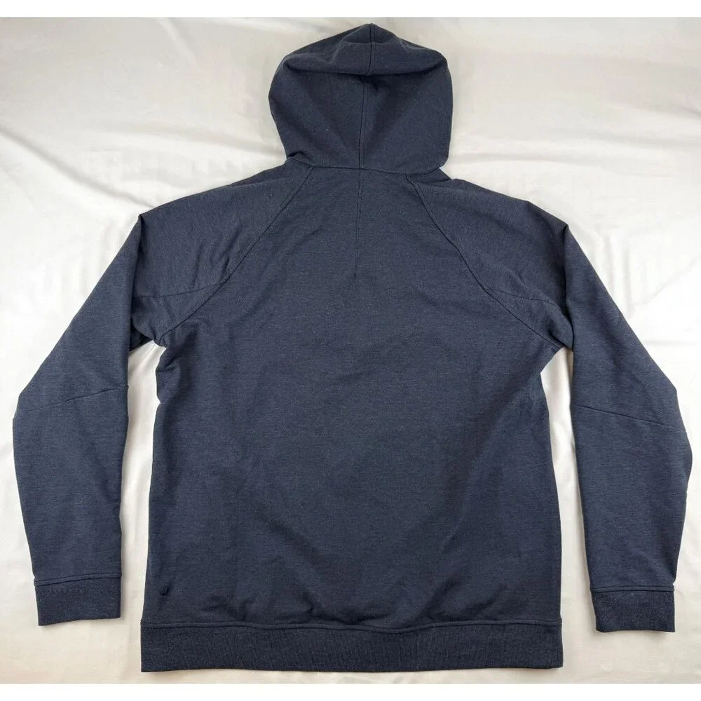 Lululemon City Sweat Pullover Hoodie Mens Navy Blue Athletic Sweatshirt XL Wizar - Picture 2 of 7